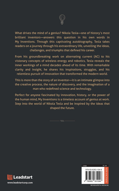 My Inventions Autobiography of Nikola Tesla [Premium Paperback] Nikola Tesla Autobiography | Books to Read | Science Books | Physics Books | Autobiography Books | My Inventions Nikola Tesla