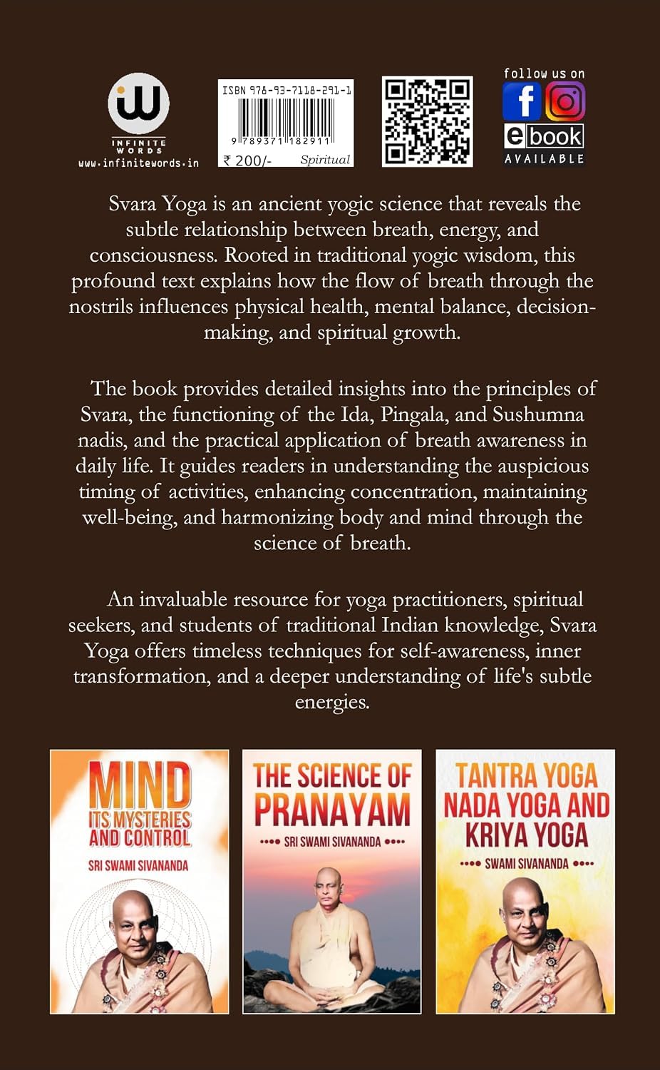 Swara Yoga Book In English | Vigyan Bhairav Tantra Swami Sivananda Shiv Swarodaya Swar Vigyan Books In Shivswarodaya Shiva Yog Shastra Vidya Tantric Science Brain Breathing Svara Sri Vijnana Bhairava