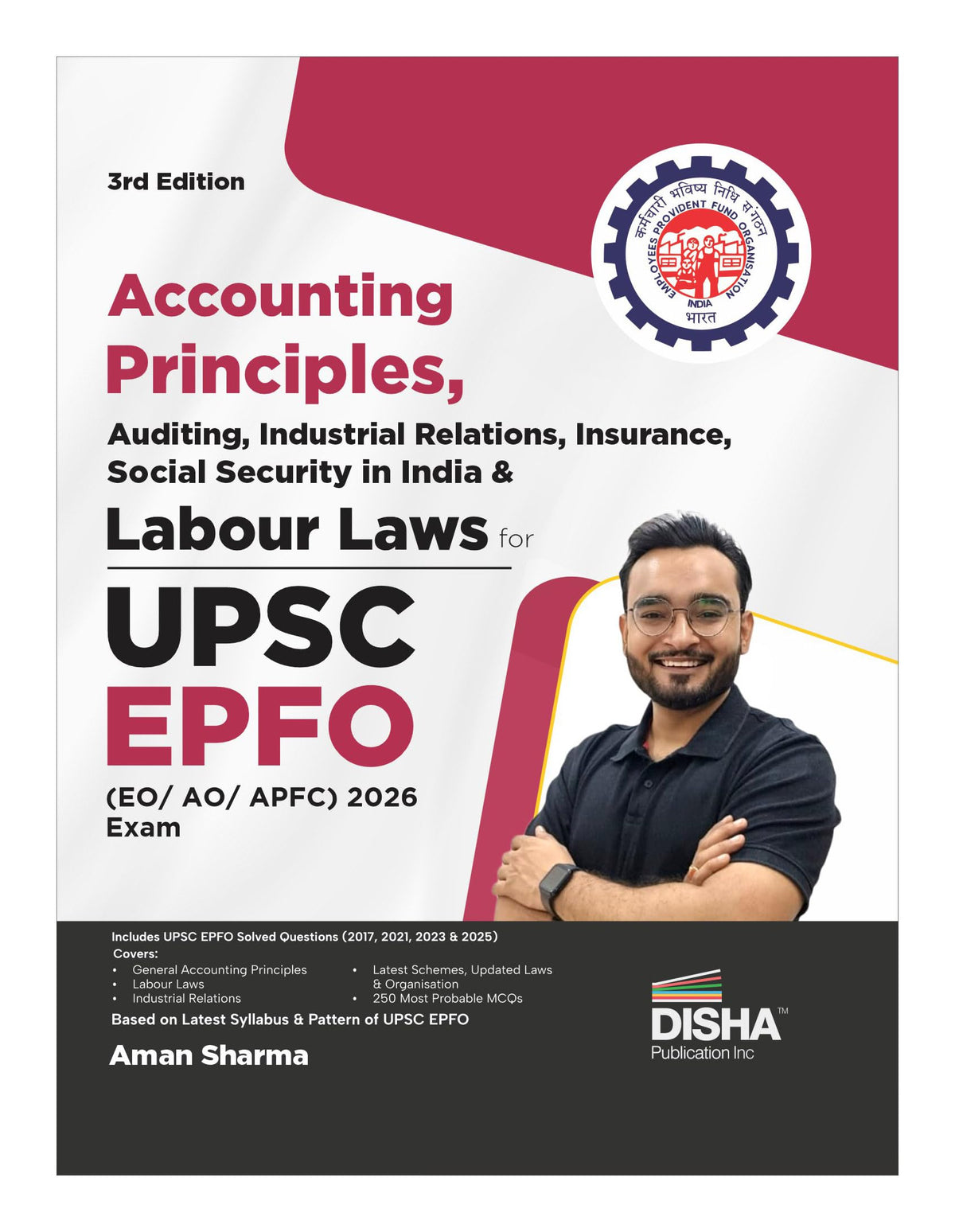 Disha Accounting Principles, Auditing, Industrial Relations, Insurance, Social Security in India & Labour Laws for UPSC EPFO EO/ AO/ APFC 2026 Exam 3rd Edn