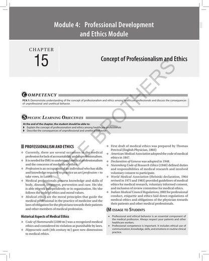 Textbook of Foundation Course and AETCOM, 2/E for MBBS 1st Year Students | Covers Professionalism, Ethics, Communication Skills, Basic Life Support, First Aid and AETCOM Modules: 1