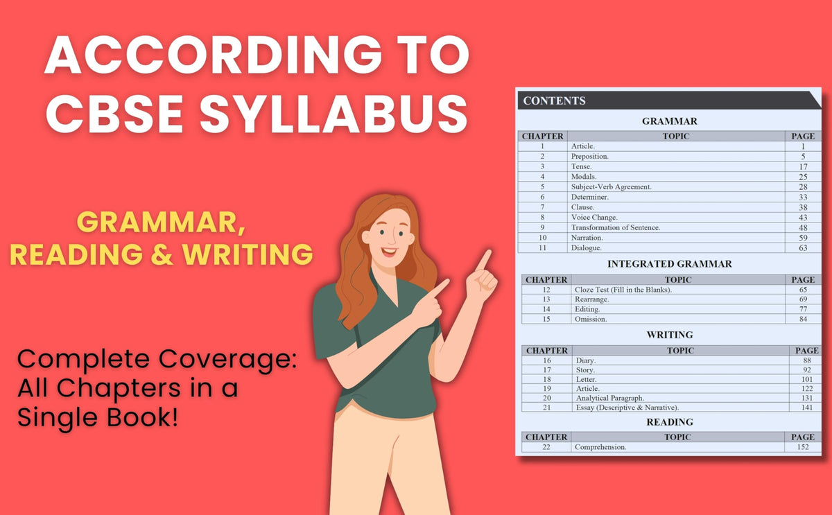 CBSE, NCERT English Grammar and Composition - Class 9 & 10. (Class IX & X)