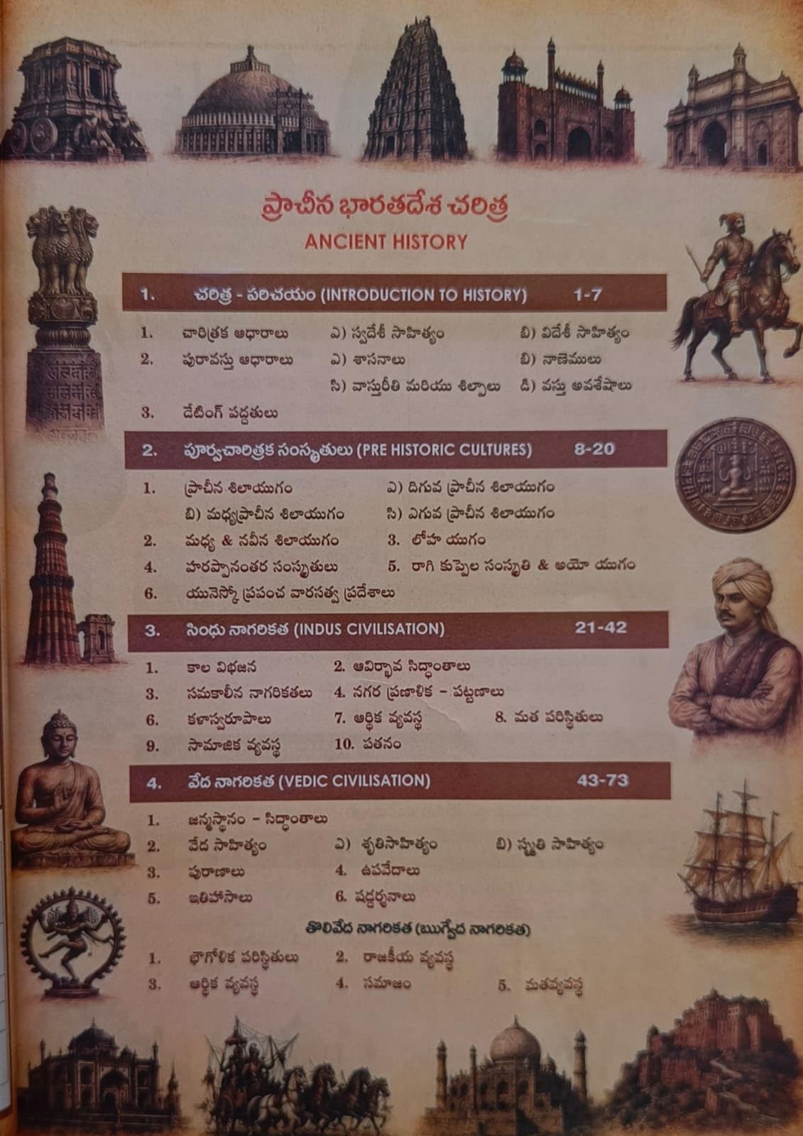 Indian History Based On NCERT useful For UPSC, SI, PC, RRB, & SSC (Telugu) By Seenaiah Sir