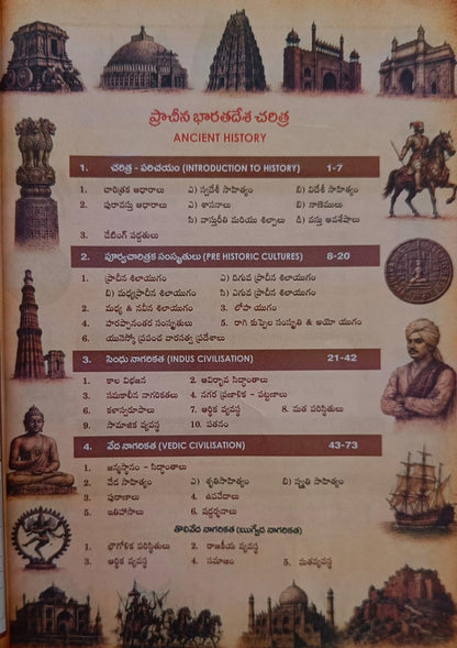 Indian History Based On NCERT useful For UPSC, SI, PC, RRB, & SSC (Telugu) By Seenaiah Sir