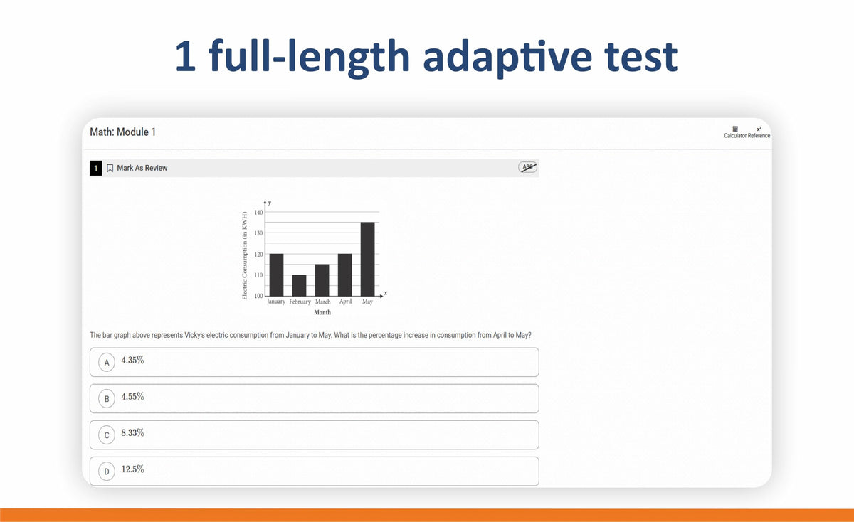 Digital SAT Practice Tests: 900+ SAT Practice Questions | 5 Full-Length Tests with Detailed Explanations, Adaptive Online Tests & Free Scoring Tool for 2026 Exam
