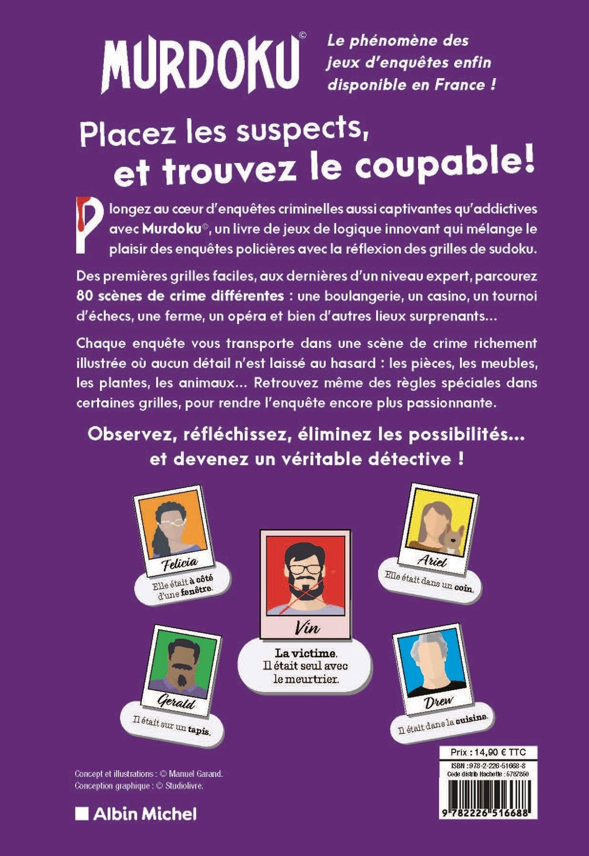 Murdoku© l'original (version française): 80 énigmes à résoudre pour démasquer le meurtrier
