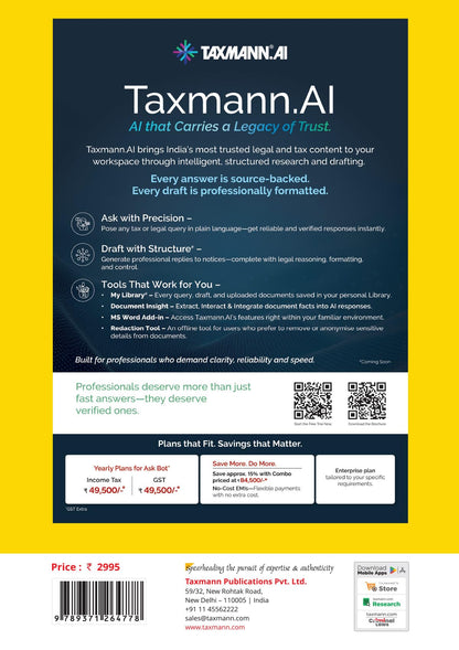 Taxmann's Income-Tax Act 1961 [Finance Act 2026] – Most Authoritative Reference on Direct Tax—Presenting the Full Text of the Act alongside the Finance Act 2026 | STT & CTT Provisions | Others
