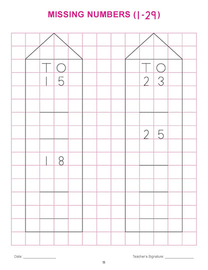 Dreamland Publications Kindergarten Maths Practice Book for Children Age 2- 5 Years - Early Learning Practice Books