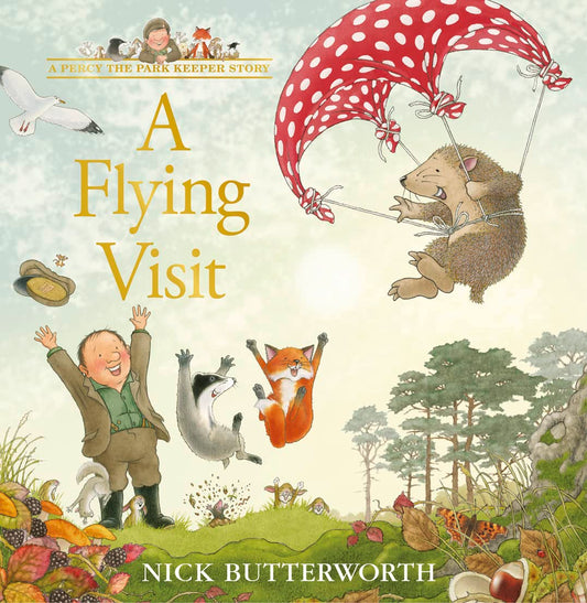 A Percy the Park Keeper Story — A FLYING VISIT book cover