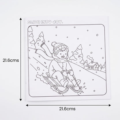 Cozy Winters: A Stress-Relieving Coloring Book for Adults & Kids with Christmas Vibes, Snowy Scenes & Winter Moments