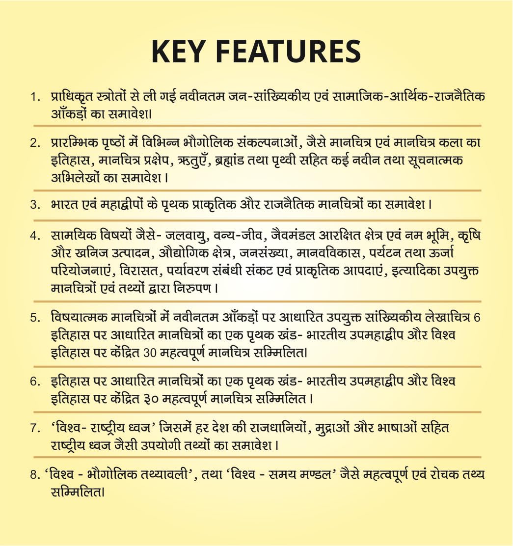 Oxford Student Atlas Hindi | 3rd Edition | For UPSC and Other Competitive Exams