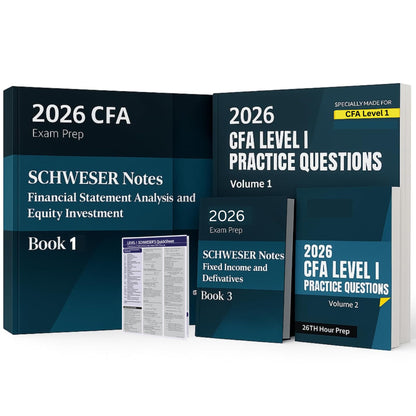 2026 CFA Level 1 study material with 4 Syllabus Guides, 2 Question Banks | cfa level 1 books 2026 - Full syllabus with Question bank