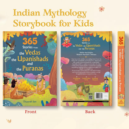 365 Stories from the Vedas: The Upanishads and the Puranas - Indian Mythology Storybook for Kids | Ancient Indian Wisdom | Spiritual Tales | Life Lessons | Colourful Illustrated for Children