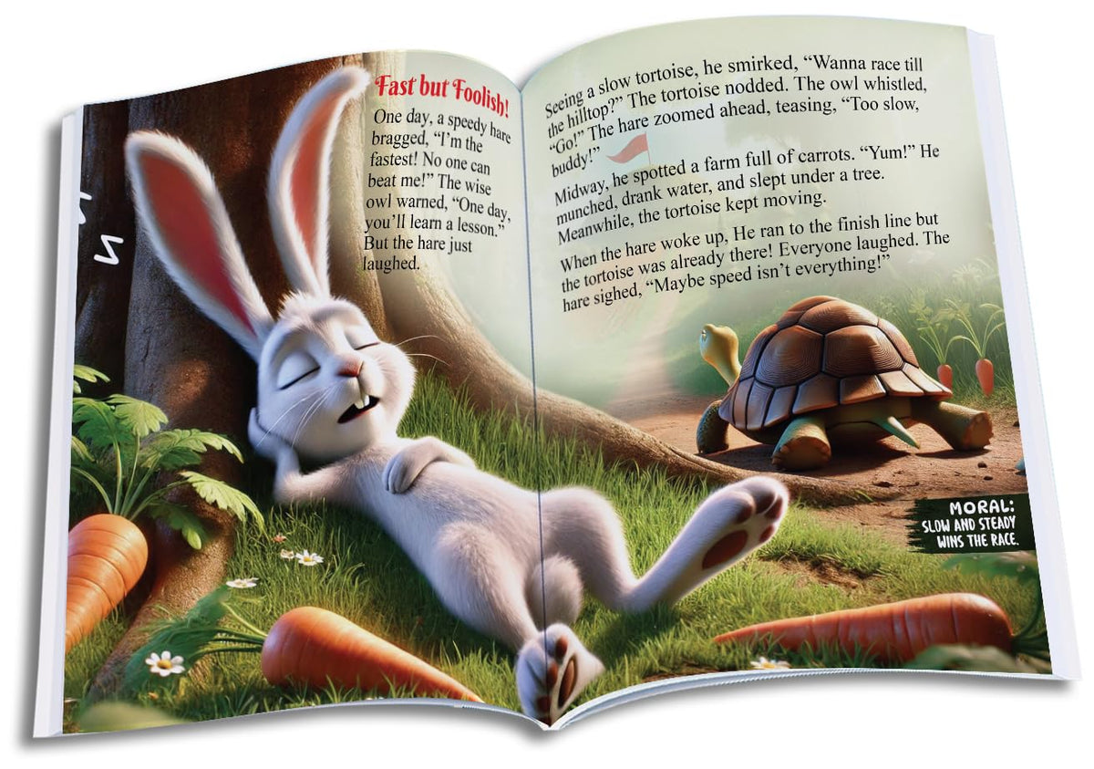 Panchatantra Story Book in English - 101 Animal Tales Book for Kids | Premium Quality Panchatantra Story Book for Kids (Hardback) | Moral Story Book by Pandit Vishnu Sharma | Two Brothers Publications