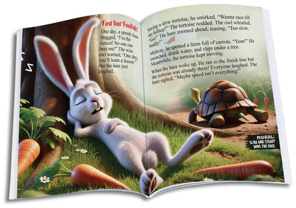 Panchatantra Story Book in English - 101 Animal Tales Book for Kids | Premium Quality Panchatantra Story Book for Kids (Hardback) | Moral Story Book by Pandit Vishnu Sharma | Two Brothers Publications