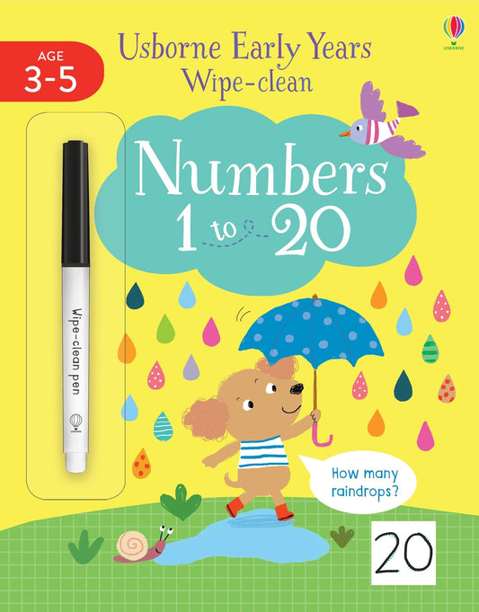 Early Years Wipe Clean Numbers 1 To 20 book cover