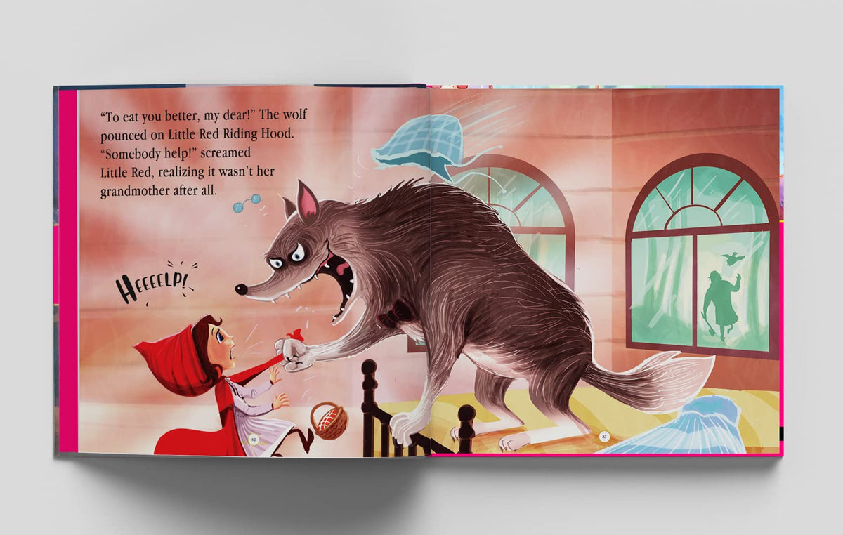 Princess Fairy Tales: Ten Traditional Fairy Tales For Children (Abridged and Retold With Large Font For Easy Reading) 8 Inches X 8 Inches - Hardback