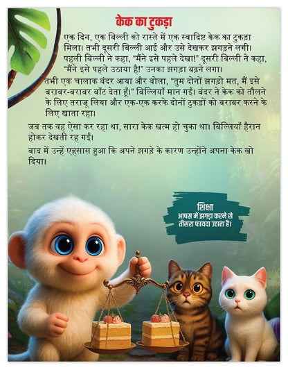 Panchtantra Ki Kahaniyan Hindi | 101 Panchatantra Story Books in Hindi for Kids (Hardback) | Premium Quality Moral Story Book by Pandit Vishnu Sharma | Two Brothers Publications