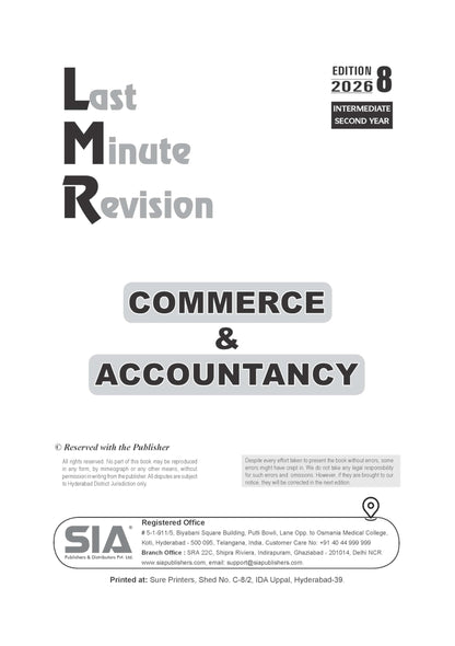 TG LMR Intermediate Second Year CEC Political Science (Civics), Economics, Commerce and Accountancy (3 Book Set) Edition 8 Latest & Updated 2026
