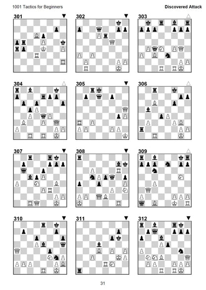 1001 Tactics for Beginners - Complete Tactical Training for Improving Chess Players | A4 Size Chess Puzzle Book