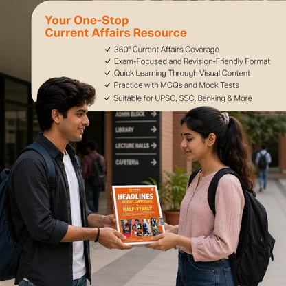 Arihant Headlines Speedy Current Affairs Half-Yearly 2026 (January-June) | National & International Events, Acts & Who's Who | One-Liners, Infographics | For UPSC, SSC, Banking, Railway & State Exams