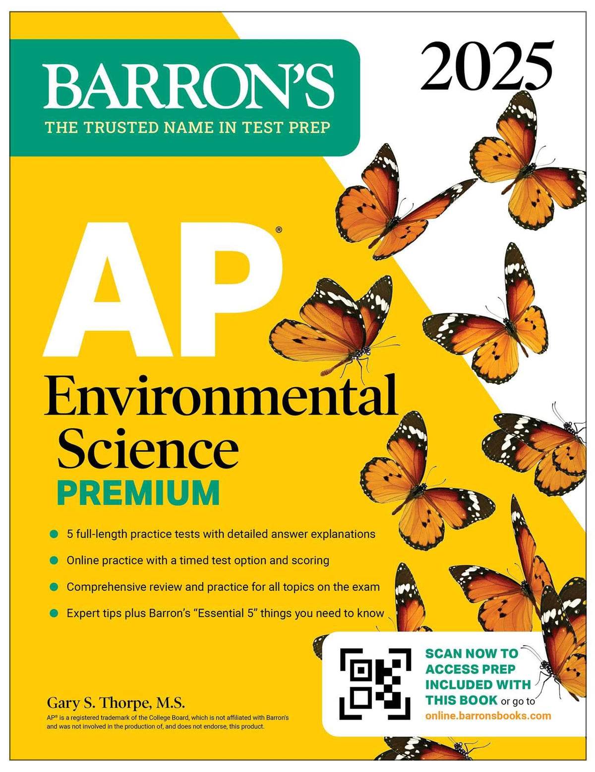 Ap Environmental Science 2025: 5 Practice Tests + Comprehensive Review + Online Practice (Barron's Ap Prep)