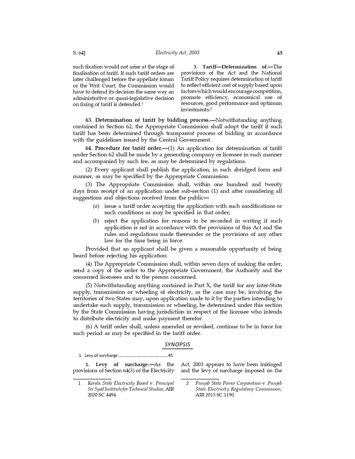 Lawmann's Electricity Act, 2003 | Bare Act with Comments