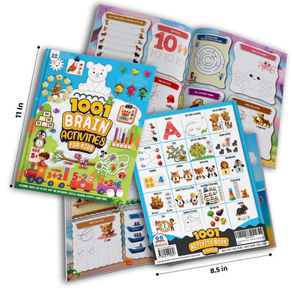 Activity Book for 5 Year Old | Best Selling 1001 Brain Booster Books for 5+ Year Old Children | Kids Activity Book - Puzzles, Mazes, Colouring, Dot-To-Dot, Matching, Seek & Find, Spot the Difference