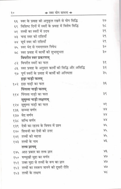 Shiv Swarodaya Ancient Science of Swar Yoga with Hindi Commentary | Traditional Yogic Breathing Knowledge Book | Swar Vigyan Granth | Shiva Yoga Philosophy and Spiritual Practice Guide