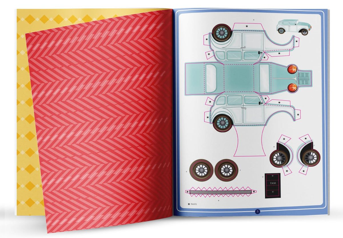 Make Your Own Paper Figures – Vintage Cars Cut, Fold & Assemble Classic Car Models | Ages 6–10 | DIY Craft Kit with 2+ Hours of Creative Fun: Vintage Cars (Activity Book for Kids)