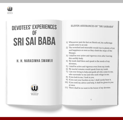 Devotees Experiences Of Sai Sai Baba | H.H Narasimha Swamiji | Book in English Edition | Shri Saibaba Satcharitra | Shree Sai Baba Samartha Satcharita ... Sairam Shraddha Saburi Sabka Malik Ek