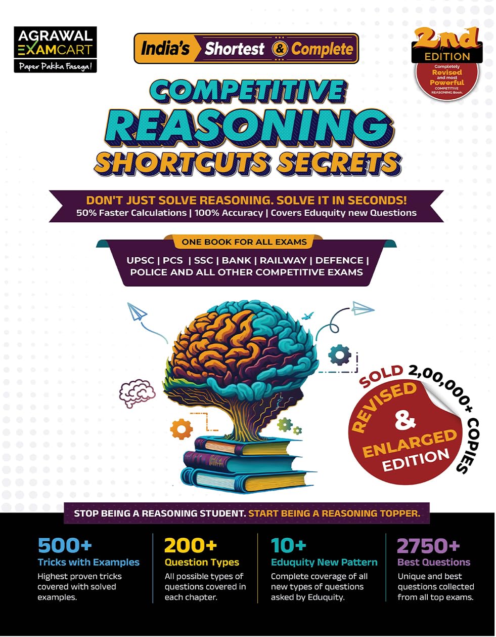 Examcart All Competitive Exams Books Combo 2026 | Short Maths By D.P. Singh + Reasoning | NRA CET, SSC, Bank, Railway, Defence, Police And All Government Exams (English) (2 Books Combo)