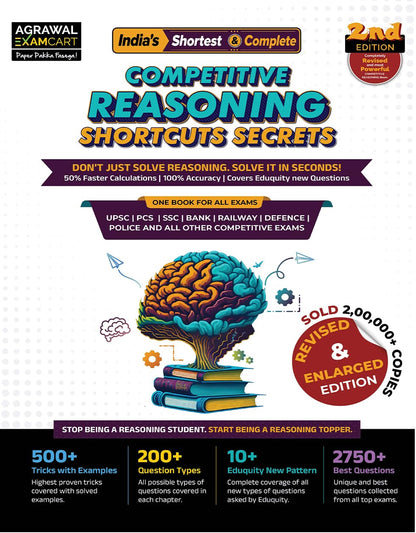 Examcart All Competitive Exams Books Combo 2026 | Short Maths By D.P. Singh + Reasoning | NRA CET, SSC, Bank, Railway, Defence, Police And All Government Exams (English) (2 Books Combo)