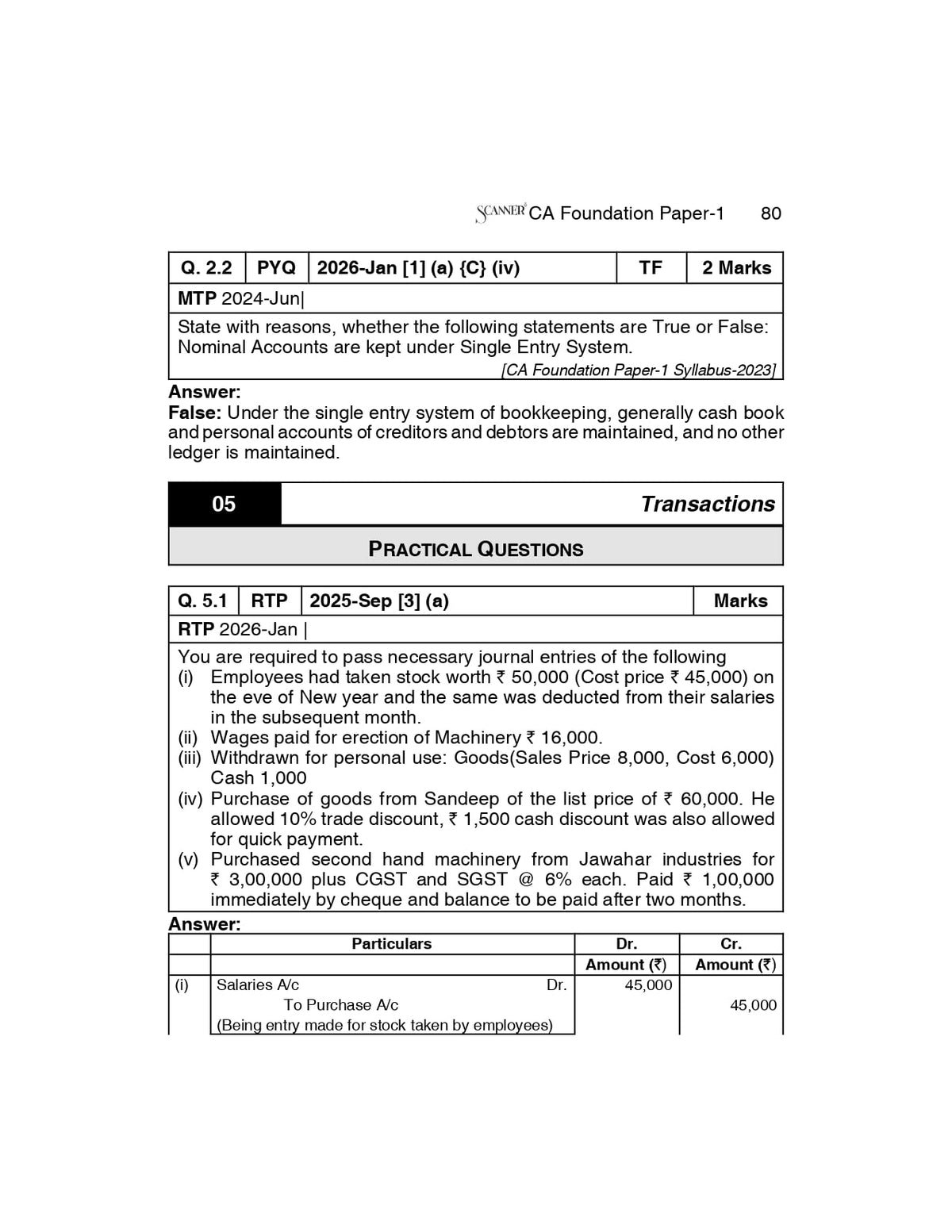Scanner CA Inter Group 2 - Combo | Sep.26, Jan. 27 & May. 27 Exams: 1 (Scanner Series)