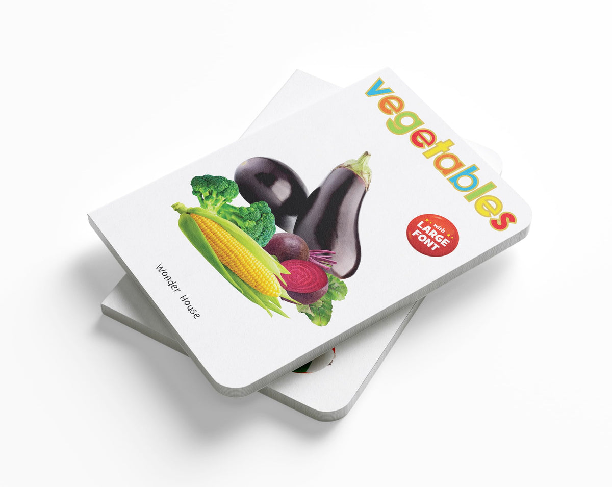 Vegetables | Large Font | Age 0–5 Years | Early Learning | Board Book For Kids | Vocabulary Building | Carrots | Potatoes | Tomatoes | Bright Pictures | Babies | Toddlers | Preschoolers | New Edition