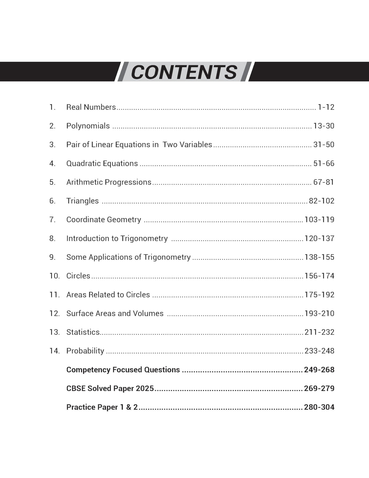 MTG CBSE Class 10 Chapterwise Question Bank Class 10 Mathematics Standard For 2027 Board Exam | Based on Latest CBSE Syllabus with 1500+ Questions