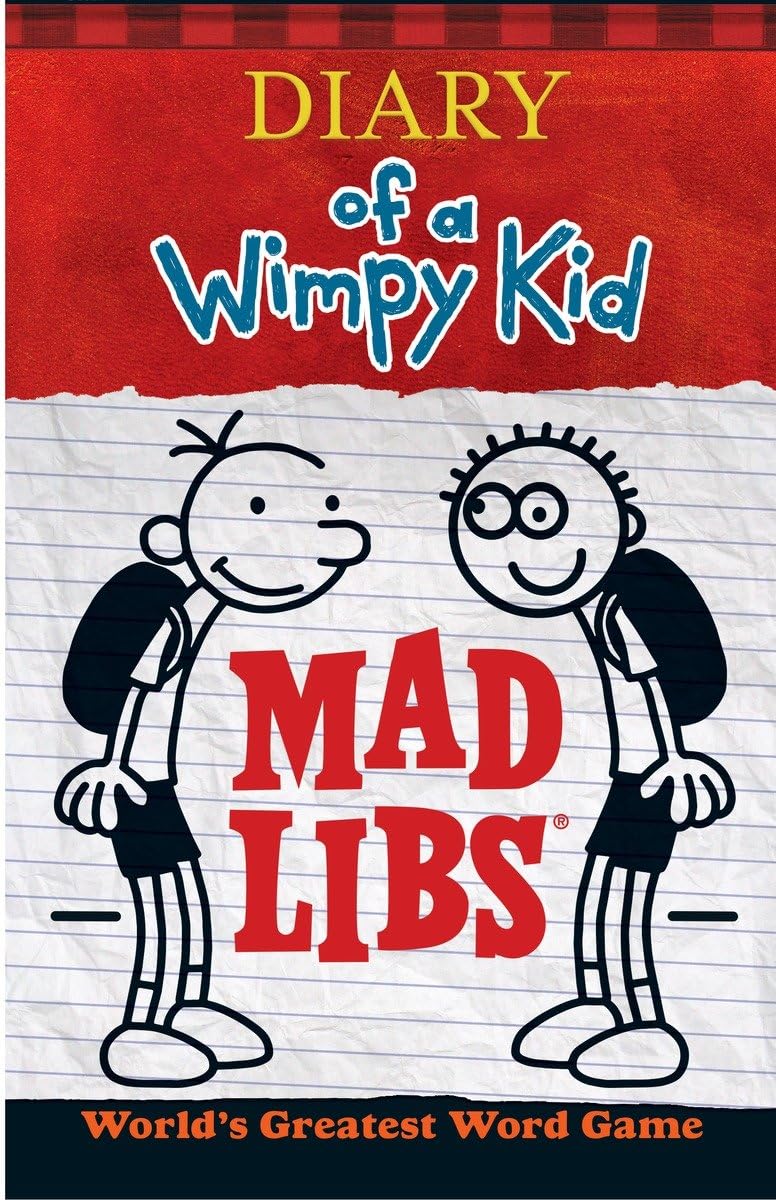 Diary of a Wimpy Kid Mad Libs book cover