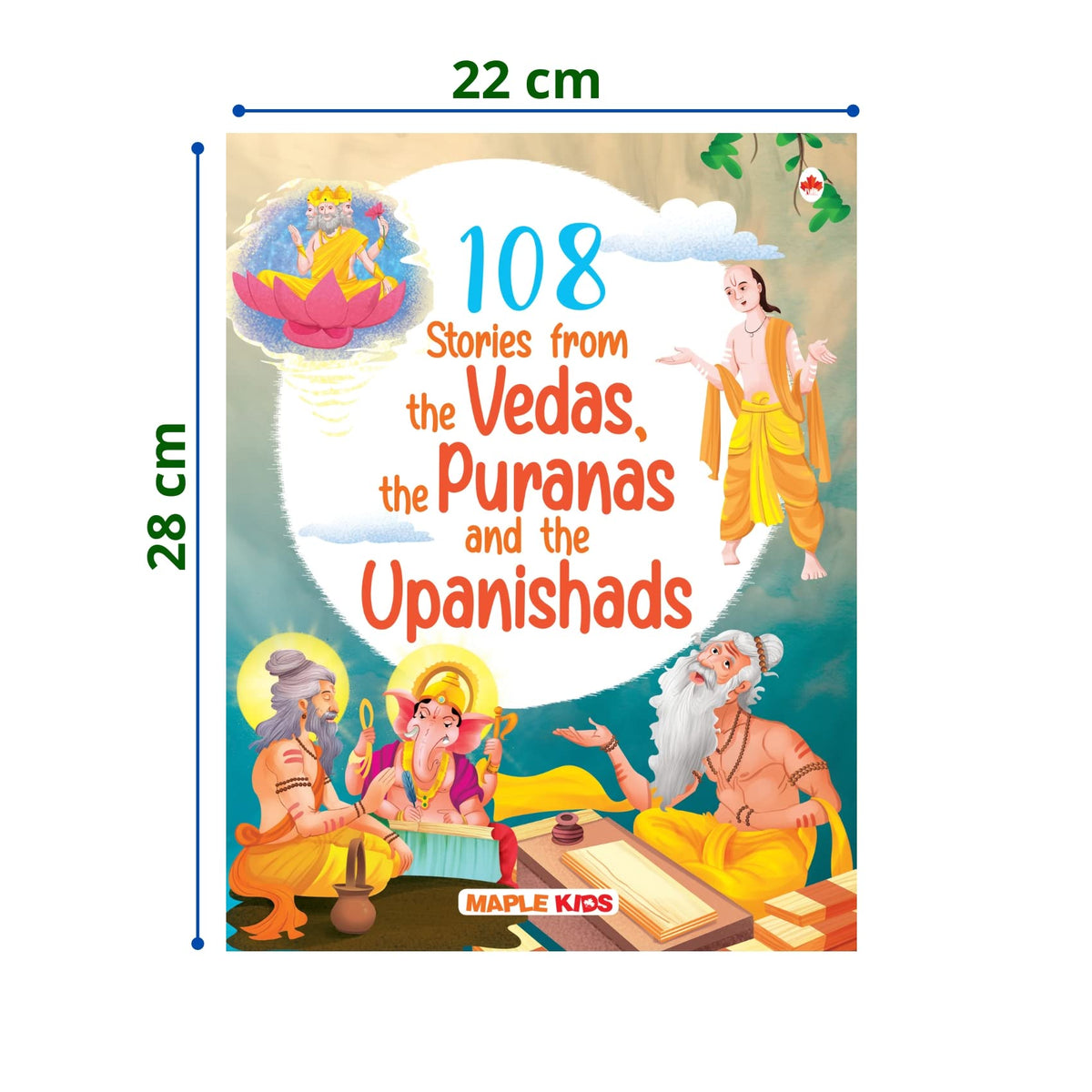 108 Stories from the Vedas, the Puranas and the Upanishads for Children (Illustrated) - Indian Mythology Story Book for Kids - Bedtime Stories -Read Aloud to Infants, Toddlers