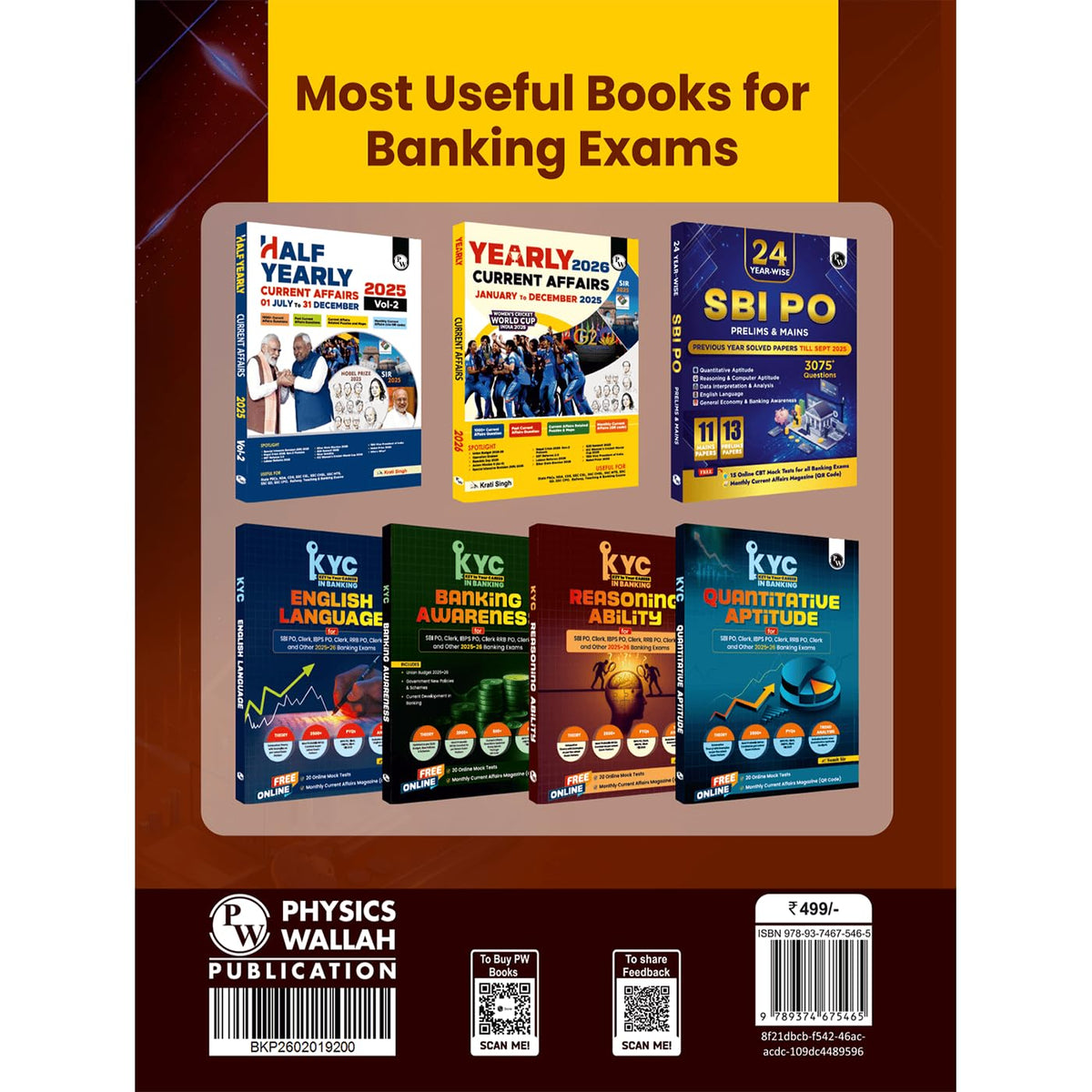 PW IBPS PO 27 Year-wise Prelims & Mains Previous Year Solved Papers Till Oct 2025 with 15 Online CBT Tests for Exam 2026-27 | 3250 PYQs | English Edition