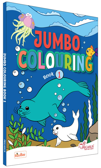 Jumbo Colouring Book 1 - Mega Colouring Book for 3 to 5 Years Old Kids