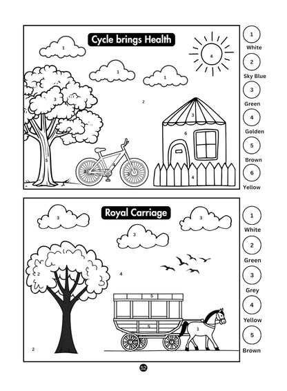 101 Doodle Colouring for Brilliant Kids - 5 to 7 Years Old - Number Coloring | Painting & Drawing Activity Book | Birthday Gifts for Kids, Boys & Girls, 5, 6, 7 Years