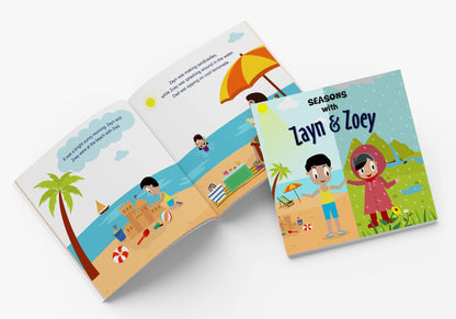 Seasons with Zayn & Zoey - Educational Picture Book for Kids Ages 2-8 - Spring Summer Autumn Winter Weather Nature Story Book Children Learning