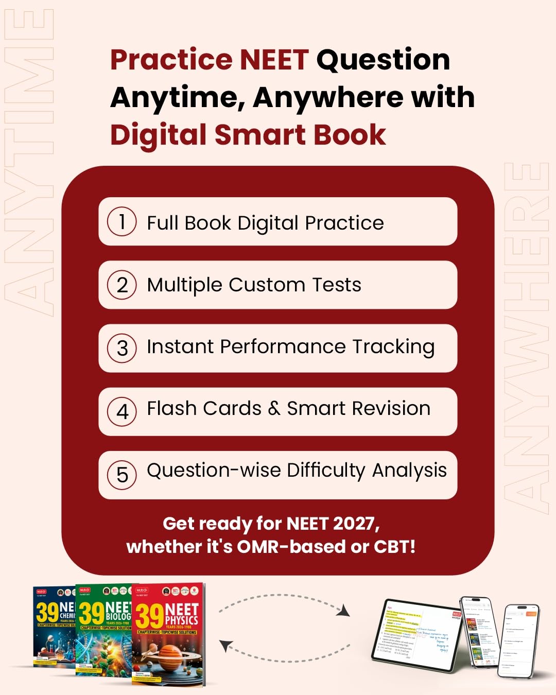 MTG NEET PYQ 39 Years Physics Book For 2026-2027 Exam | Chapterwise Topicwise Solved Question Papers | Free Video Solutions | AI Powered Digital Resource