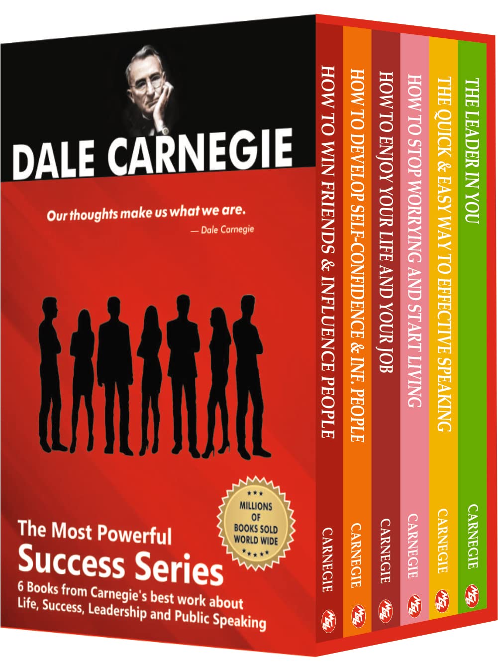 Dale Carnegie’s Self Improvement and Growth Combo – Set of 6 Books | Communication, Confidence, Leadership & Success (Box Set)