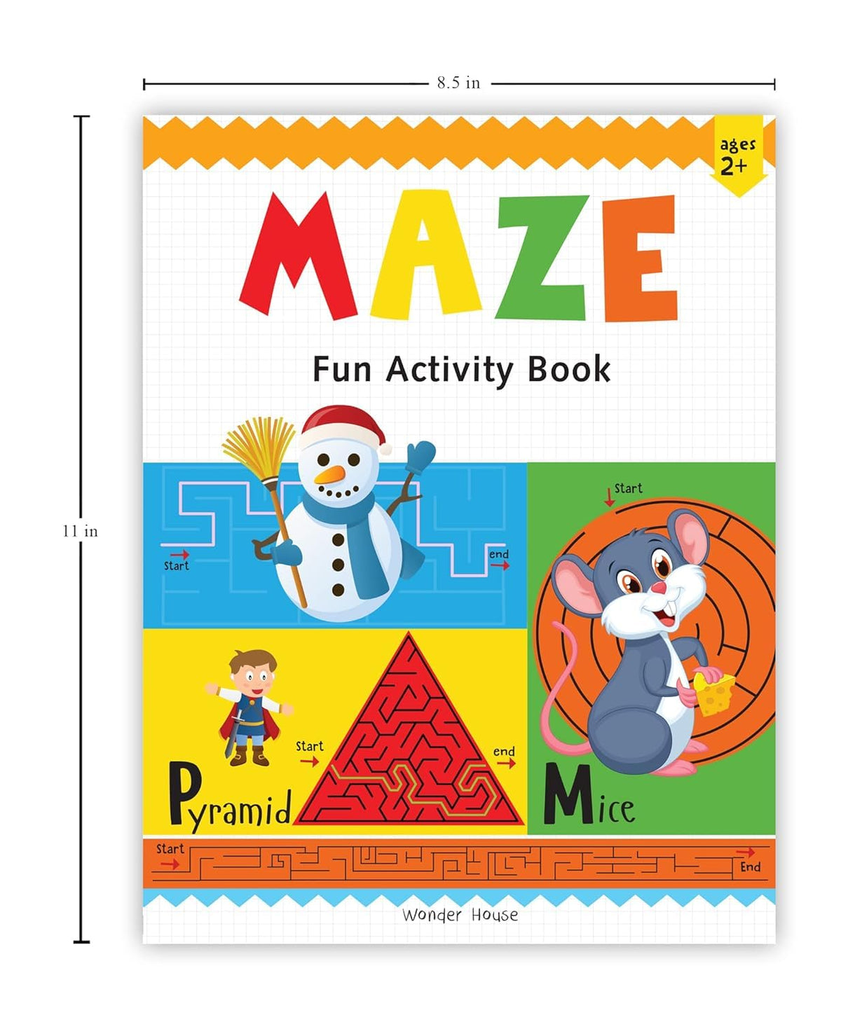 Preschool Activity Book: Maze – Fun Maze Activity Book for Kids Ages 3–5 | Easy to Follow Paths, Problem-Solving & Pencil Control | 2+ Hours of Brain-Boosting Maze Fun