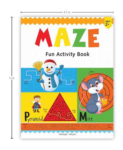 Preschool Activity Book: Maze – Fun Maze Activity Book for Kids Ages 3–5 | Easy to Follow Paths, Problem-Solving & Pencil Control | 2+ Hours of Brain-Boosting Maze Fun