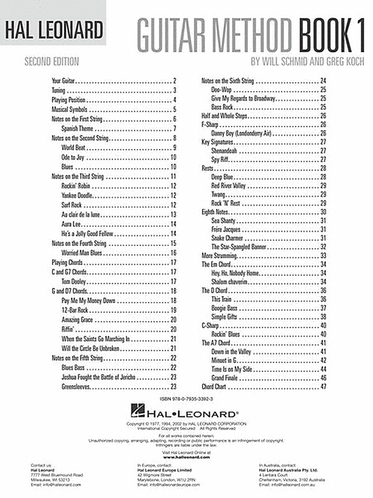 Hal Leonard Guitar Method Book 1 - Second Edition: Second Edition (Hal Leonard Guitar Method Books): 01