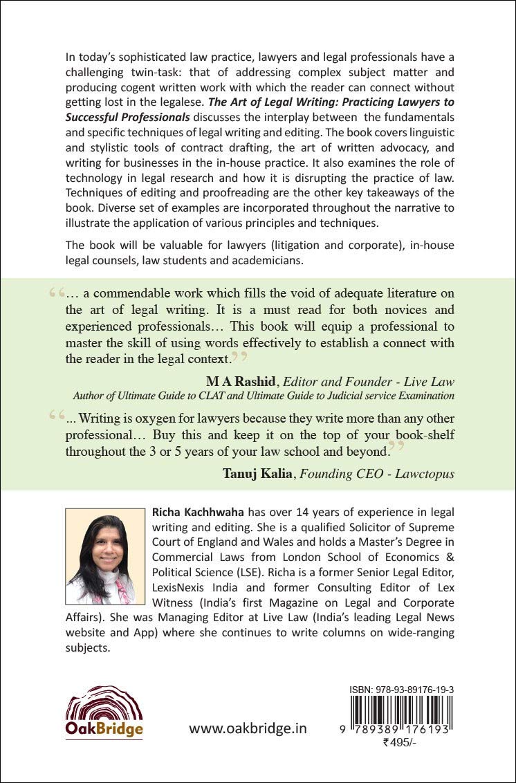 The Art of Legal Writing: Practicing Lawyers to Successful Professionals