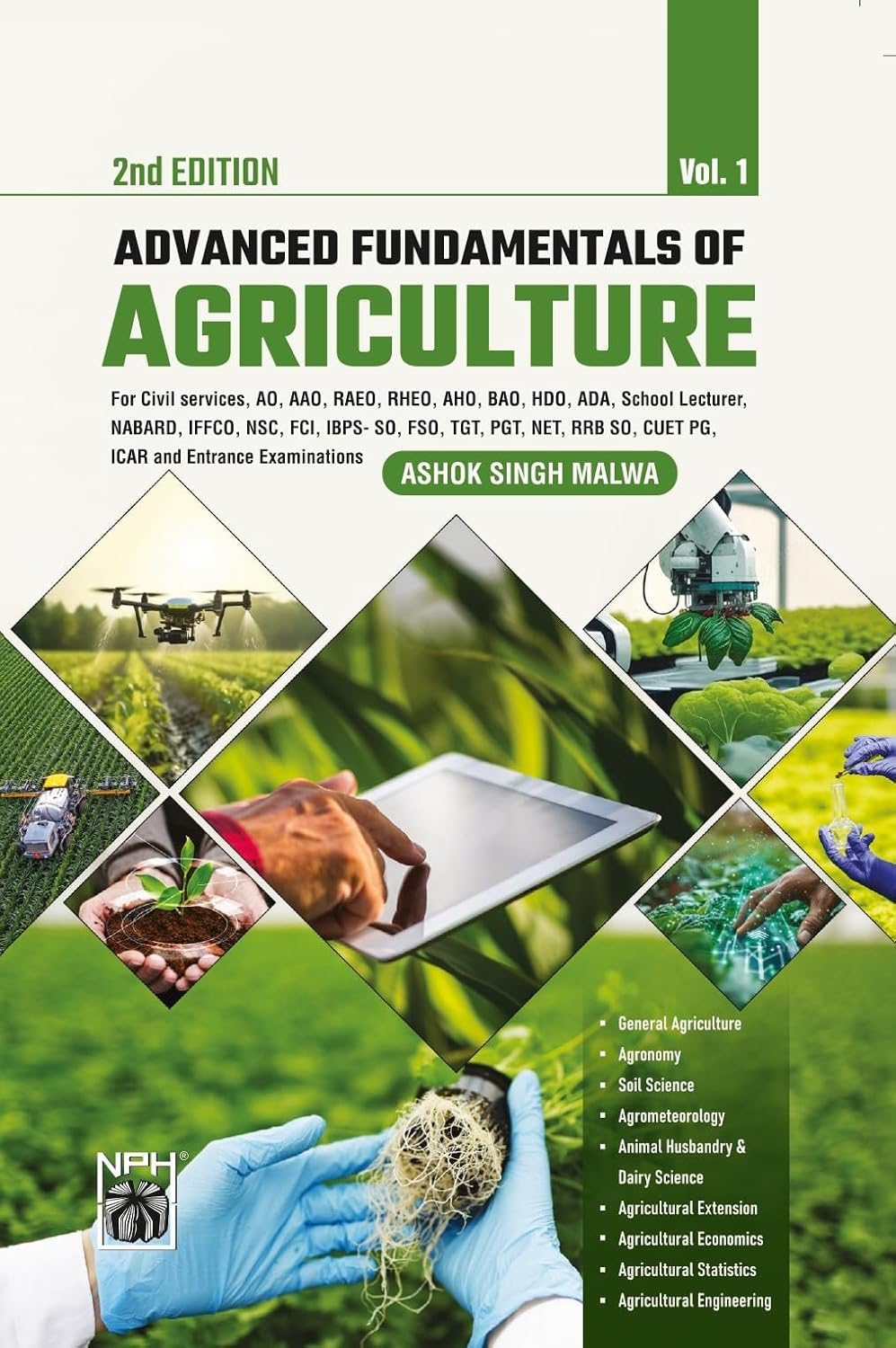Advanced Fundamentals of Agriculture - Ashok Singh Malwa - Vol 1 and 2 - Combo Set of 2 Books - 2nd Edition - For 2026 Exams