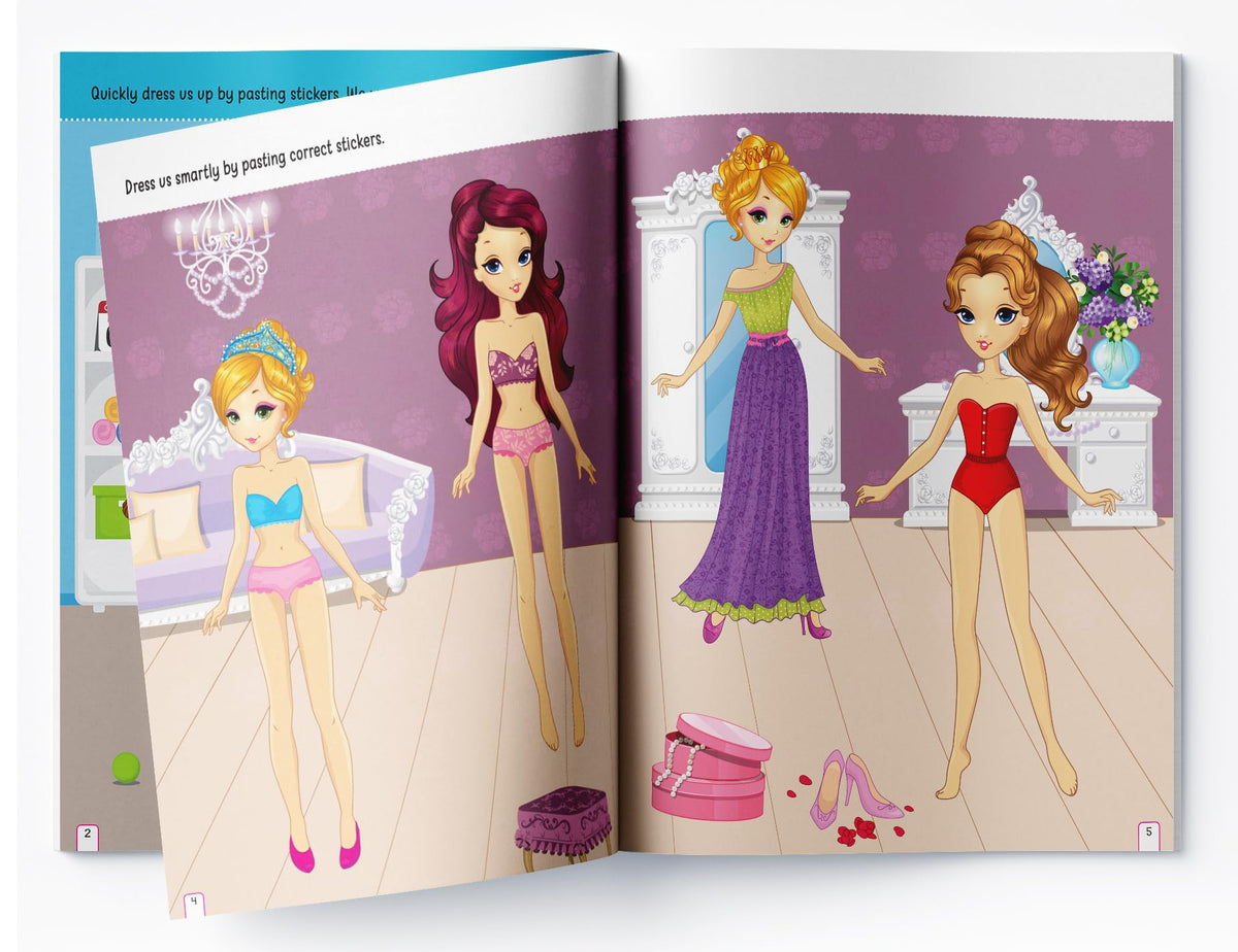 Dress Me Up Reusable Sticker Book For Children