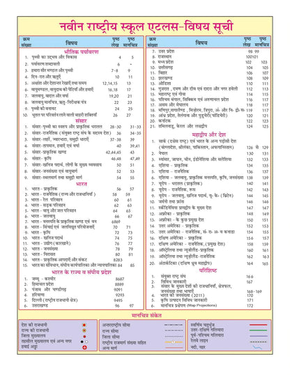 Naveen Rashtriya School Atlas (hindi) Latest 2024 edition with useful notes